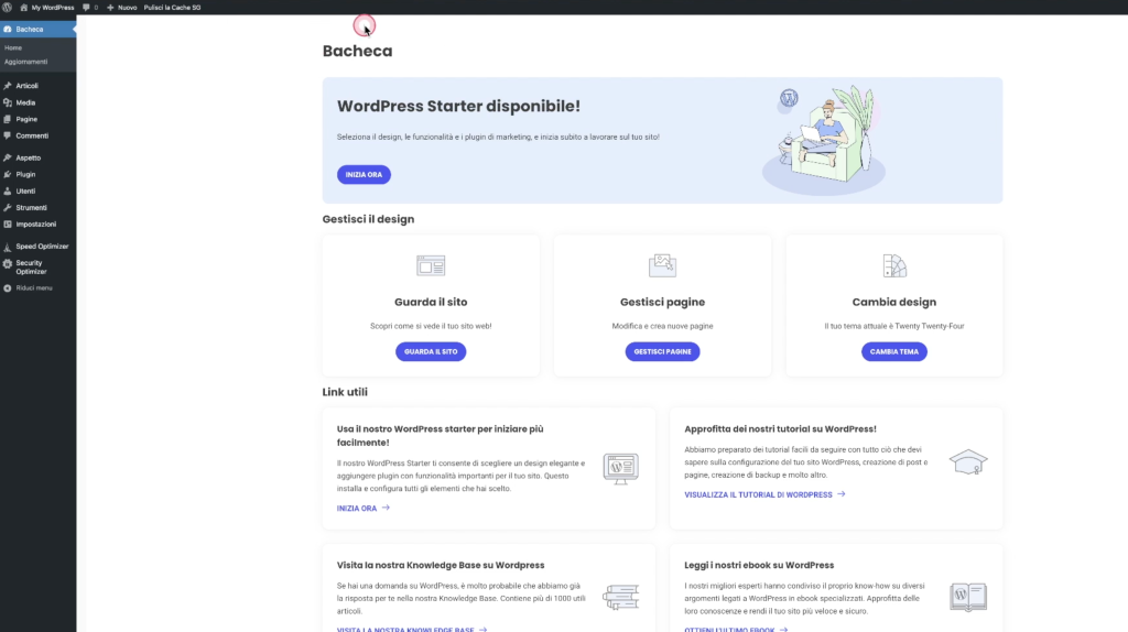 Bacheca WordPress