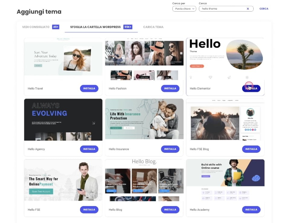 Tema Hello Elementor