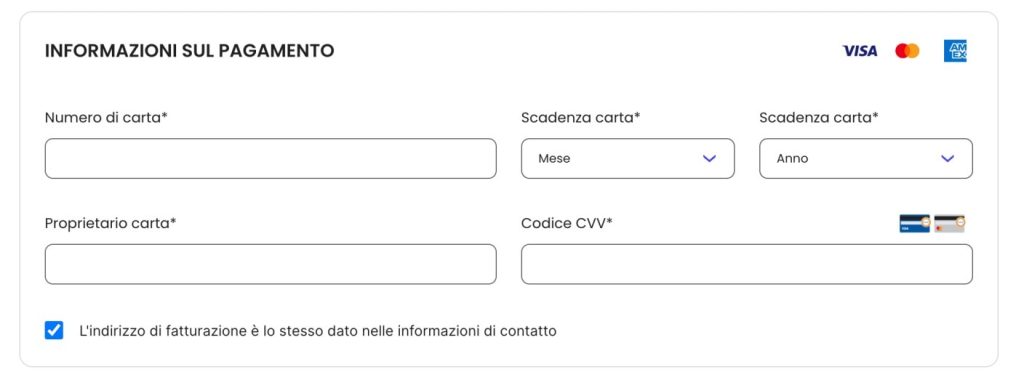 Pagamento hosting