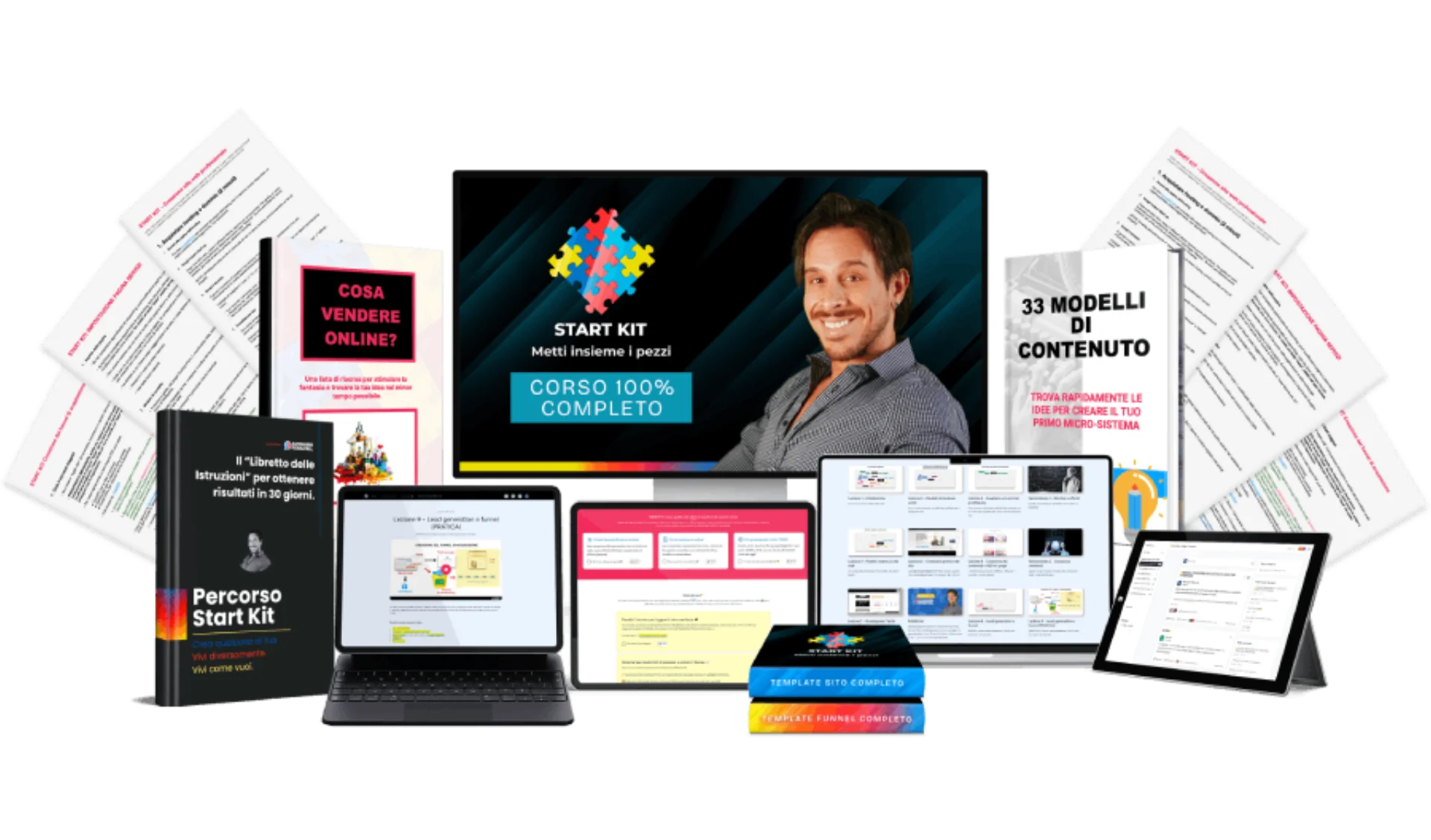 Screenshot template Start Kit gratuito — il template del sito già pronto da importare con un click