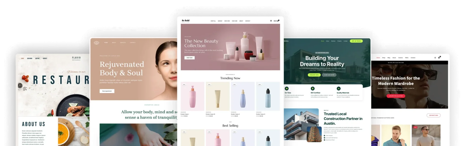 Astra — showcase template dal sito ufficiale wpastra.com