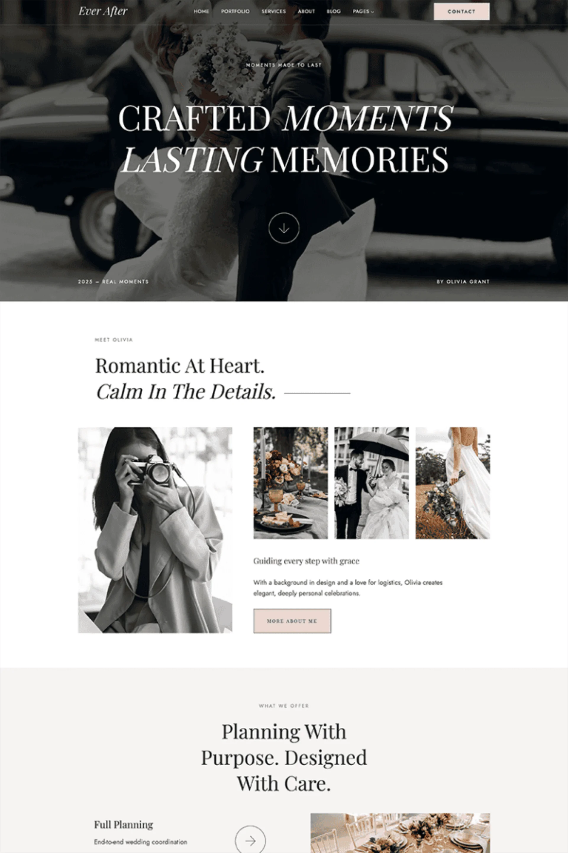Kadence — starter template "Ever After" dal sito ufficiale kadencewp.com